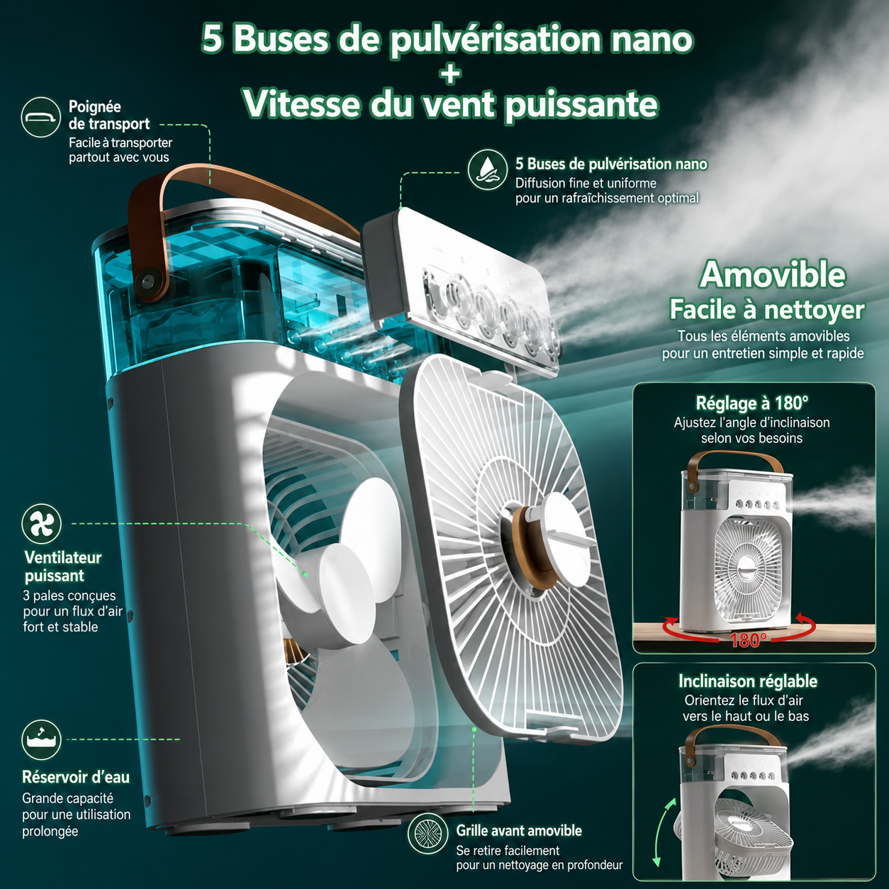 rafraîchisseur d'air portable